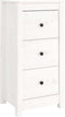 vidaXL - Dressoirs - 2 - st - 40x35x80 - cm - massief - grenenhout - wit