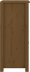 vidaXL - Dressoirs - 2 - st - 40x35x80 - cm - massief - grenenhout - honingbruin