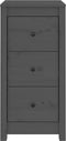 vidaXL - Dressoirs - 2 - st - 40x35x80 - cm - massief - grenenhout - grijs