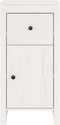 vidaXL - Dressoirs - 2 - st - 40x35x80 - cm - massief - grenenhout - wit