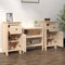 vidaXL - Dressoirs - 2 - st - 40x35x80 - cm - massief - grenenhout
