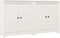 vidaXL - Dressoirs - 2 - st - 70x35x80 - cm - massief - grenenhout - wit