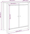 vidaXL - Dressoirs - 2 - st - 70x35x80 - cm - massief - grenenhout - wit