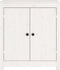 vidaXL - Dressoirs - 2 - st - 70x35x80 - cm - massief - grenenhout - wit