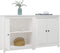 vidaXL - Dressoirs - 2 - st - 70x35x80 - cm - massief - grenenhout - wit