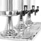 vidaXL - Drievoudige - sapdispenser - roestvrij - staal - 3x8 - L