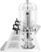 vidaXL - Drievoudige - sapdispenser - roestvrij - staal - 3x8 - L