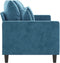 vidaXL - Driezitsbank - 180 - cm - fluweel - blauw