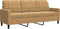 vidaXL - Driezitsbank - 180 - cm - fluweel - bruin