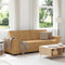 vidaXL - Driezitsbank - 180 - cm - fluweel - bruin