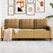 vidaXL - Driezitsbank - 180 - cm - fluweel - bruin