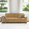 vidaXL - Driezitsbank - 180 - cm - fluweel - bruin