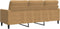 vidaXL - Driezitsbank - 180 - cm - fluweel - bruin
