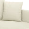 vidaXL - Driezitsbank - 180 - cm - fluweel - crèmekleurig