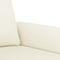vidaXL - Driezitsbank - 180 - cm - fluweel - crèmekleurig