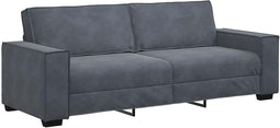 vidaXL - Driezitsbank - 180 - cm - fluweel - donkergrijs