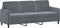 vidaXL - Driezitsbank - 180 - cm - fluweel - donkergrijs