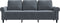 vidaXL - Driezitsbank - 180 - cm - fluweel - donkergrijs