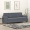 vidaXL - Driezitsbank - 180 - cm - fluweel - donkergrijs