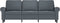 vidaXL - Driezitsbank - 180 - cm - fluweel - donkergrijs