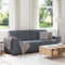 vidaXL - Driezitsbank - 180 - cm - fluweel - donkergrijs
