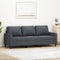 vidaXL - Driezitsbank - 180 - cm - fluweel - donkergrijs