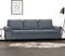 vidaXL - Driezitsbank - 180 - cm - fluweel - donkergrijs