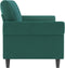 vidaXL - Driezitsbank - 180 - cm - fluweel - donkergroen