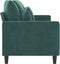 vidaXL - Driezitsbank - 180 - cm - fluweel - donkergroen