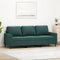 vidaXL - Driezitsbank - 180 - cm - fluweel - donkergroen