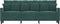 vidaXL - Driezitsbank - 180 - cm - fluweel - donkergroen