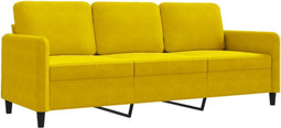 vidaXL - Driezitsbank - 180 - cm - fluweel - geel