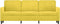 vidaXL - Driezitsbank - 180 - cm - fluweel - geel