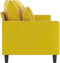 vidaXL - Driezitsbank - 180 - cm - fluweel - geel