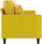 vidaXL - Driezitsbank - 180 - cm - fluweel - geel