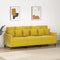 vidaXL - Driezitsbank - 180 - cm - fluweel - geel