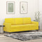 vidaXL - Driezitsbank - 180 - cm - fluweel - geel