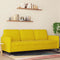 vidaXL - Driezitsbank - 180 - cm - fluweel - geel