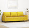 vidaXL - Driezitsbank - 180 - cm - fluweel - geel