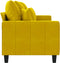 vidaXL - Driezitsbank - 180 - cm - fluweel - geel