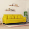 vidaXL - Driezitsbank - 180 - cm - fluweel - geel