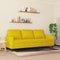 vidaXL - Driezitsbank - 180 - cm - fluweel - geel