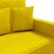 vidaXL - Driezitsbank - 180 - cm - fluweel - geel