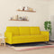 vidaXL - Driezitsbank - 180 - cm - fluweel - geel