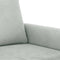 vidaXL - Driezitsbank - 180 - cm - fluweel - lichtgrijs
