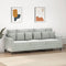 vidaXL - Driezitsbank - 180 - cm - fluweel - lichtgrijs