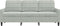 vidaXL - Driezitsbank - 180 - cm - fluweel - lichtgrijs