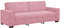 vidaXL - Driezitsbank - 180 - cm - fluweel - roze