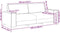 vidaXL - Driezitsbank - 180 - cm - fluweel - roze