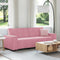 vidaXL - Driezitsbank - 180 - cm - fluweel - roze